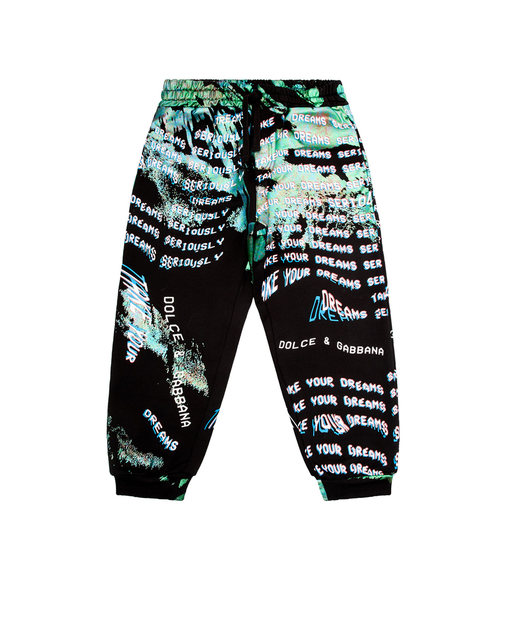 Спортивні брюки Dolce&Gabbana Kids L4JPDZ-G7BMH-B-, чорний колір • Купити в інтернет-магазині Kameron
