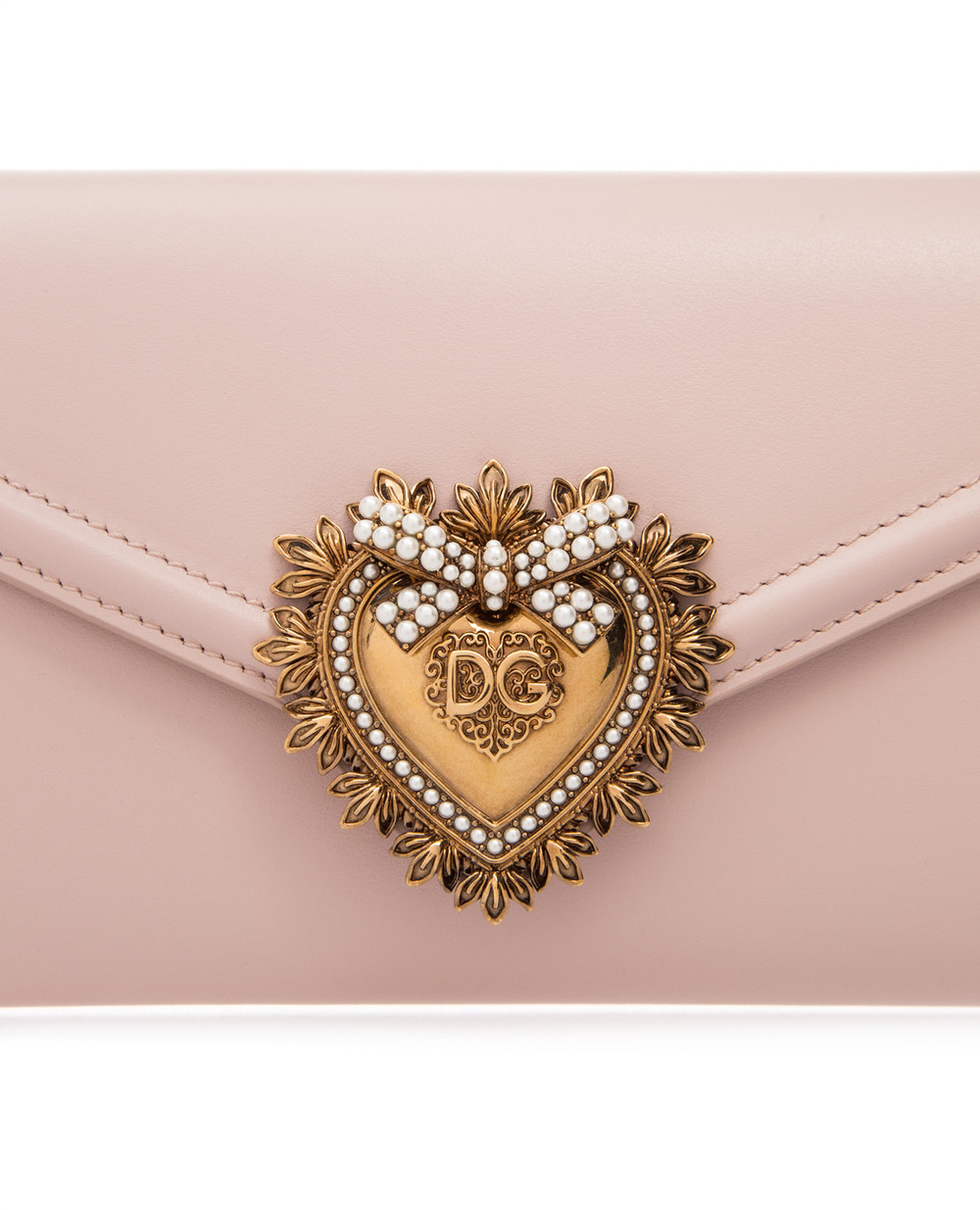 Шкіряна сумка Devotion Dolce&Gabbana BB6706-AV893, рожевий колір • Купити в інтернет-магазині Kameron