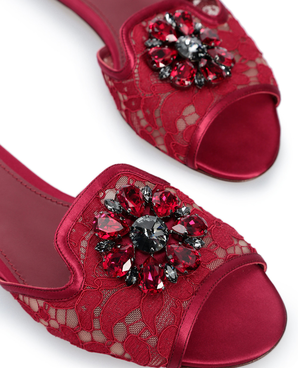 Мюли Dolce&Gabbana CQ0023-AL198, бордовый цвет • Купить в интернет-магазине Kameron