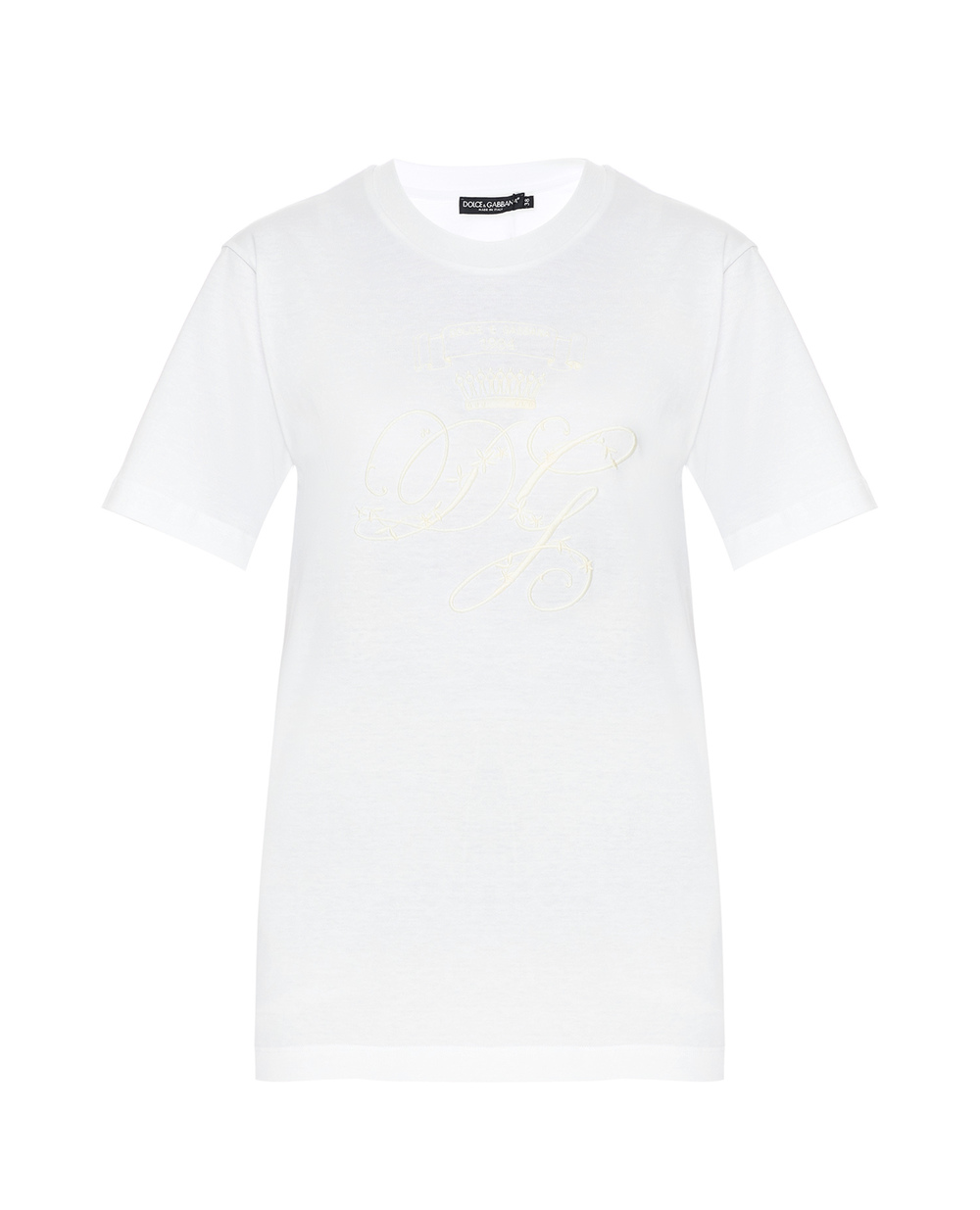 Футболка Dolce&Gabbana F8M66Z-G7XQL, белый цвет • Купить в интернет-магазине Kameron