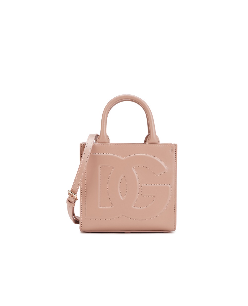 Кожаная сумка DG Daily Small Dolce&Gabbana BB7479-AW576, пудровый цвет • Купить в интернет-магазине Kameron