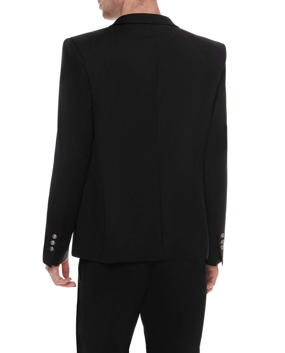 Шерстяной пиджак Balmain UH07110W074, черный цвет • Купить в интернет-магазине Kameron