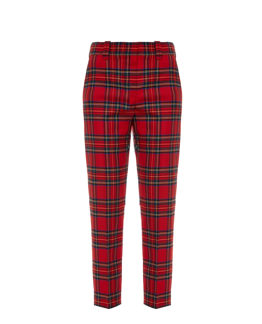 Шерстяные брюки Balmain UF15172W085, красный цвет • Купить в интернет-магазине Kameron