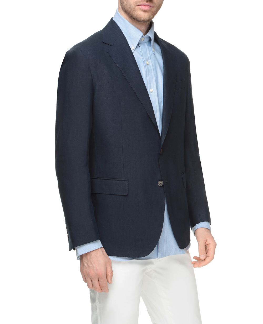 Лляний піджак Polo Ralph Lauren 715793481001, темно синій колір • Купити в інтернет-магазині Kameron
