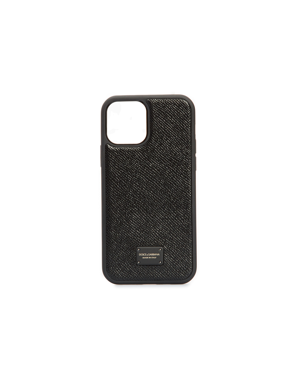Кожаный чехол для iPhone 12 / 12 Pro Dolce&Gabbana BP2905-AW394, черный цвет • Купить в интернет-магазине Kameron