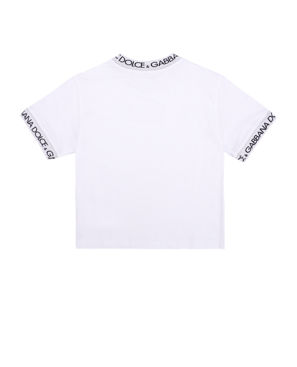 Дитяча футболка Dolce&Gabbana Kids L4JTEO-G7M4F-B, білий колір • Купити в інтернет-магазині Kameron