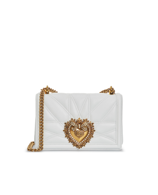 Dolce&Gabbana Шкіряна сумка Devotion Medium - Артикул: BB7158-AW437
