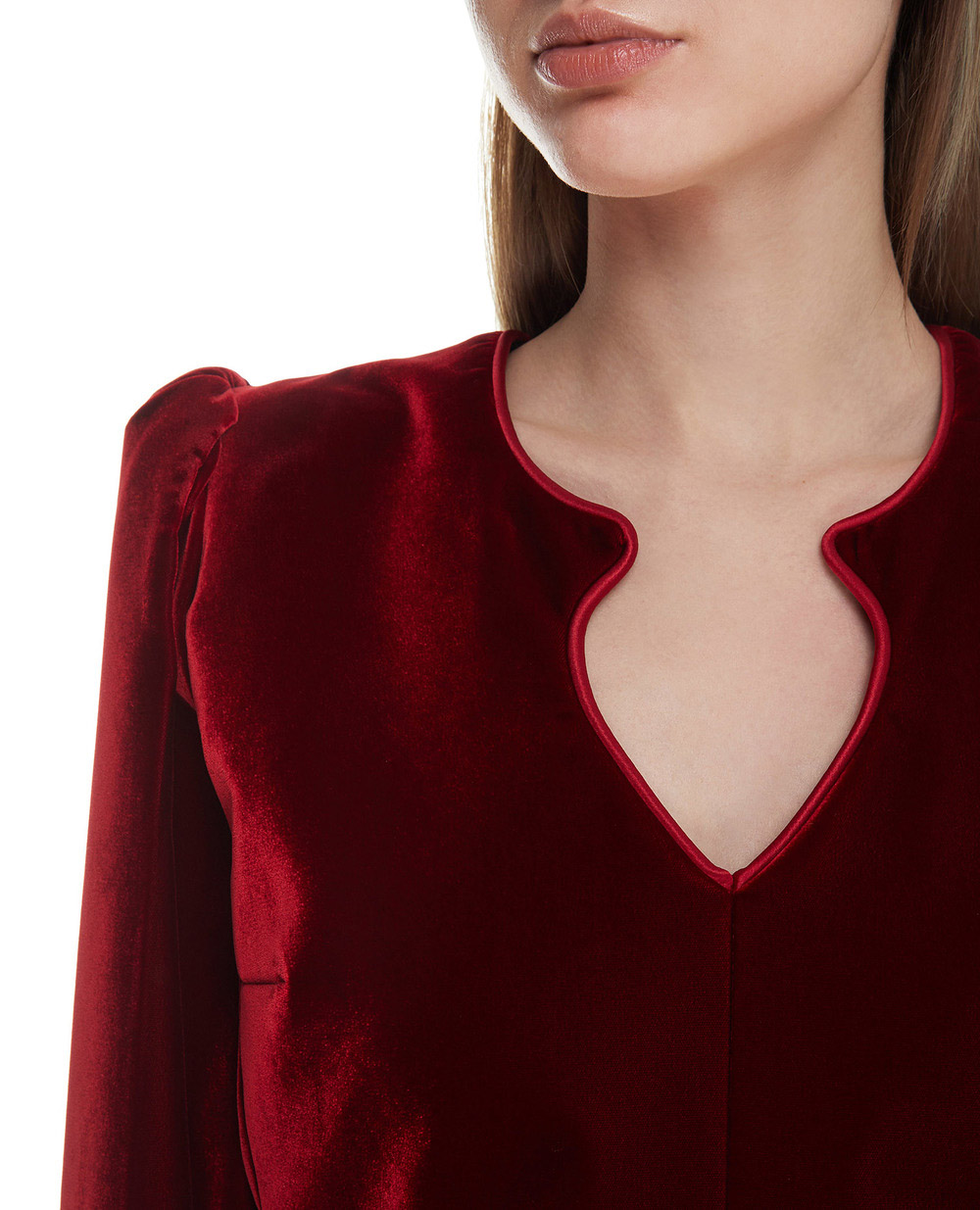 Сукня Saint Laurent 633528-Y525R, бордовий колір • Купити в інтернет-магазині Kameron
