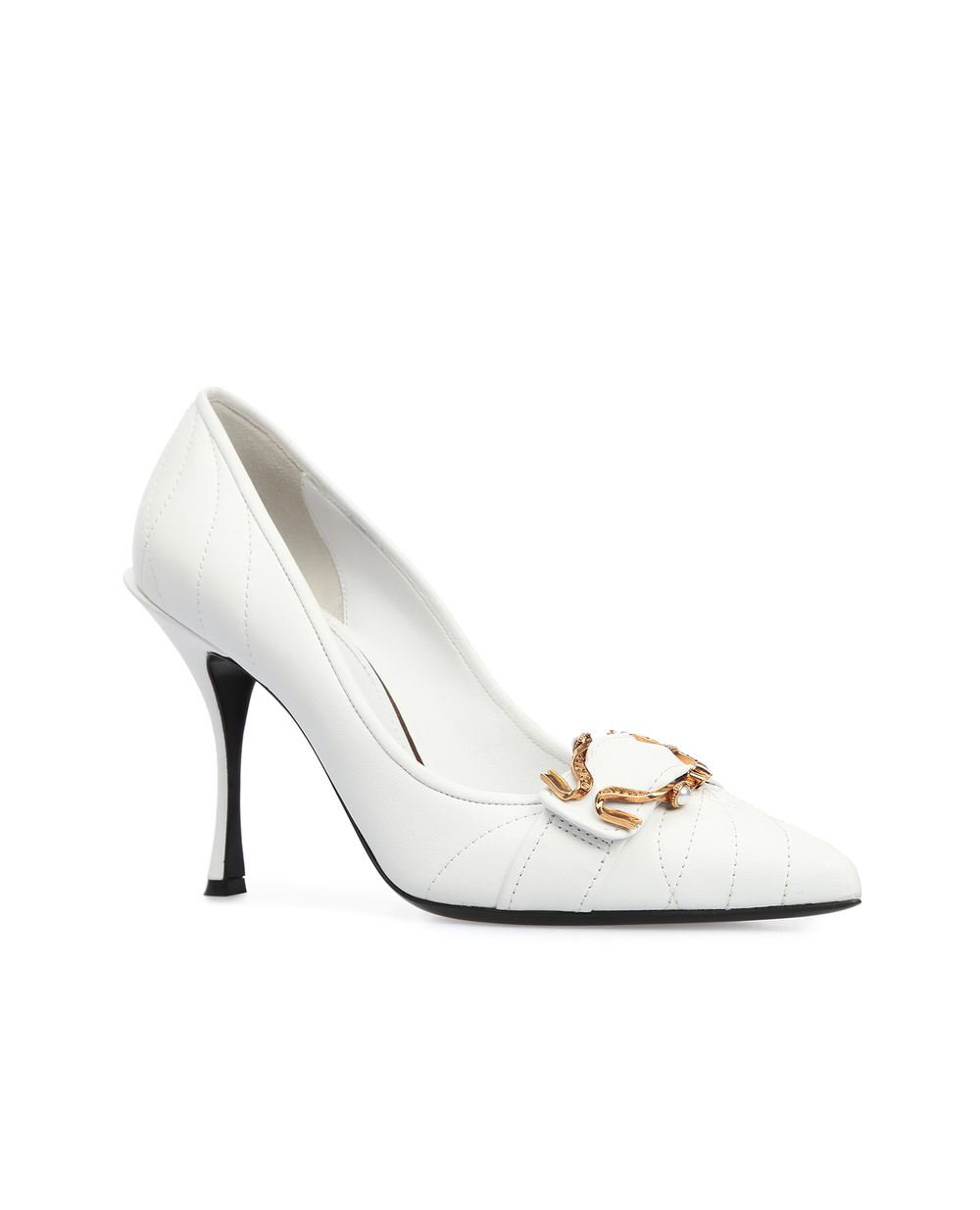 Кожаные туфли Devotion Dolce&Gabbana CD1202-AZ140, белый цвет • Купить в интернет-магазине Kameron
