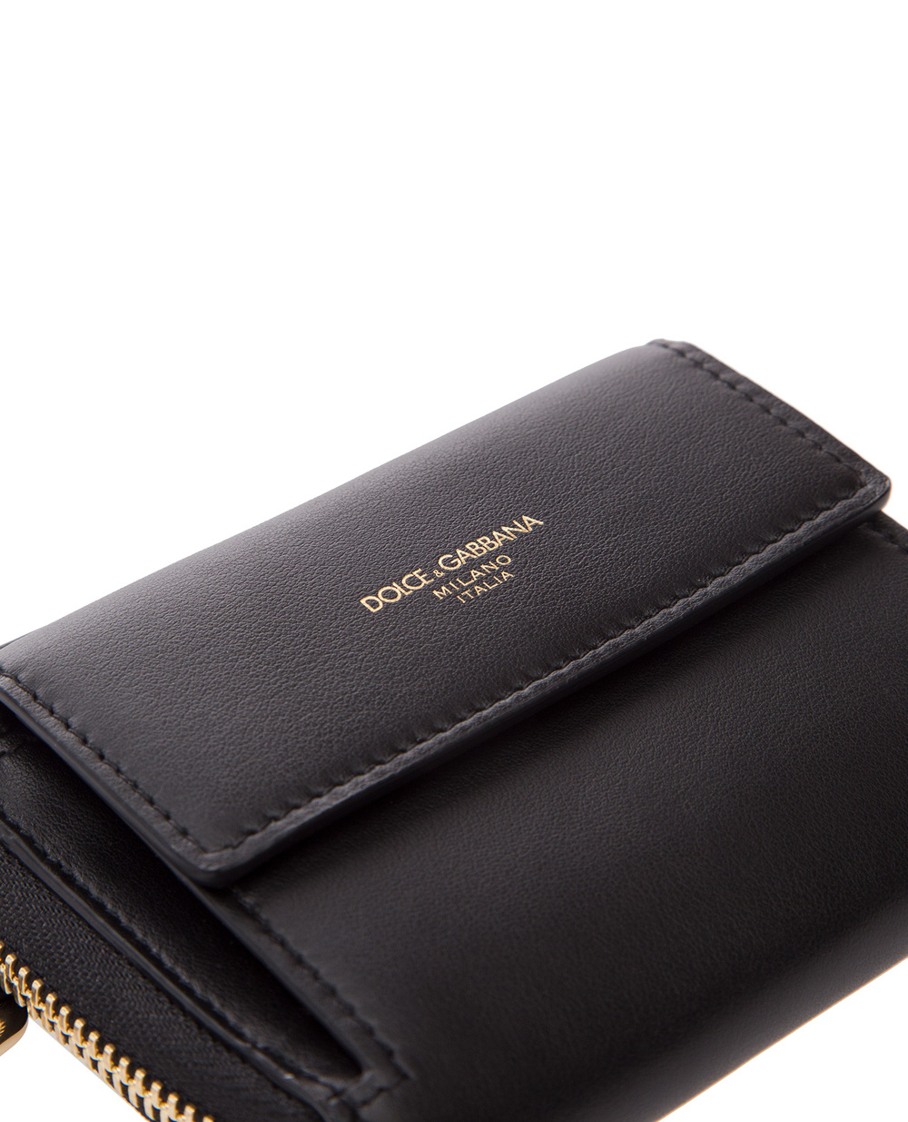 Кожаный кошелек Dolce&Gabbana BP2460-AZ607, черный цвет • Купить в интернет-магазине Kameron