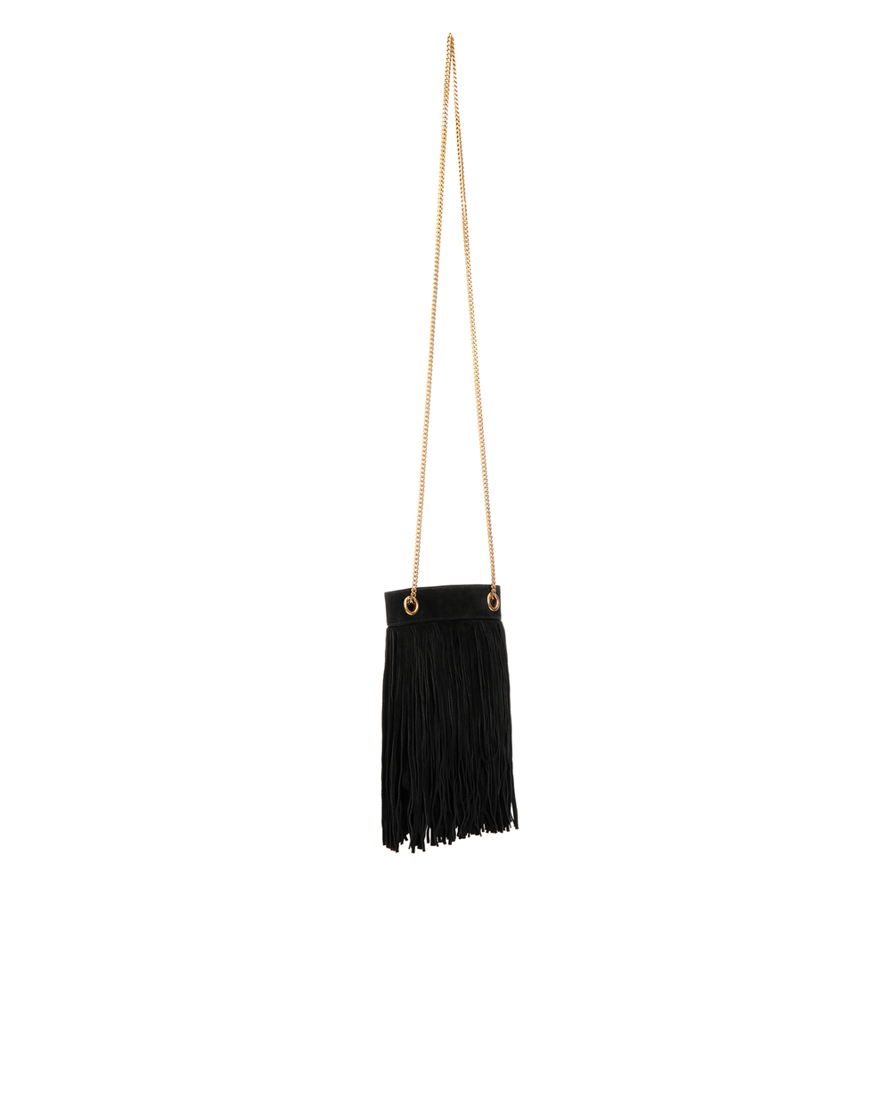Замшова сумка Grace small Saint Laurent 633753-0U0IW-, чорний колір • Купити в інтернет-магазині Kameron