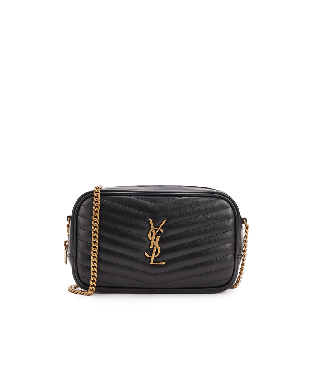 Шкіряна сумка Lou Saint Laurent 748849-DV707, чорний колір • Купити в інтернет-магазині Kameron