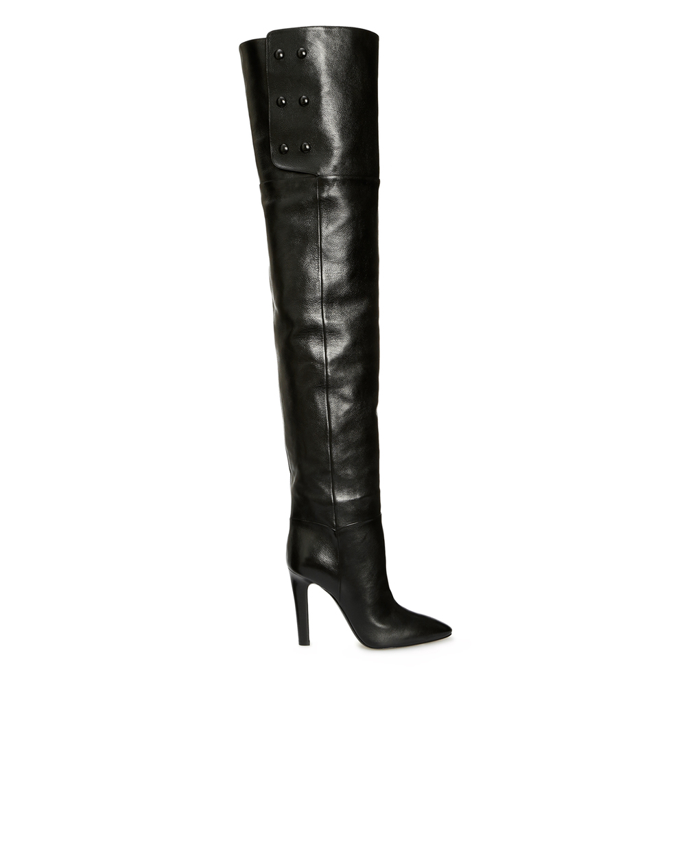 Кожаные ботфорты Jane Saint Laurent 667631-25V00, черный цвет • Купить в интернет-магазине Kameron