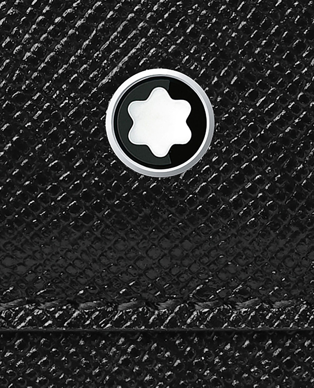 Шкіряний гаманець Montblanc Sartorial Wallet 12cc Montblanc 128664, чорний колір • Купити в інтернет-магазині Kameron