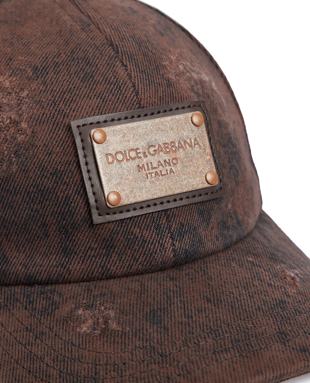 Бейсболка Dolce&Gabbana GH764A-G8ID8, коричневый цвет • Купить в интернет-магазине Kameron