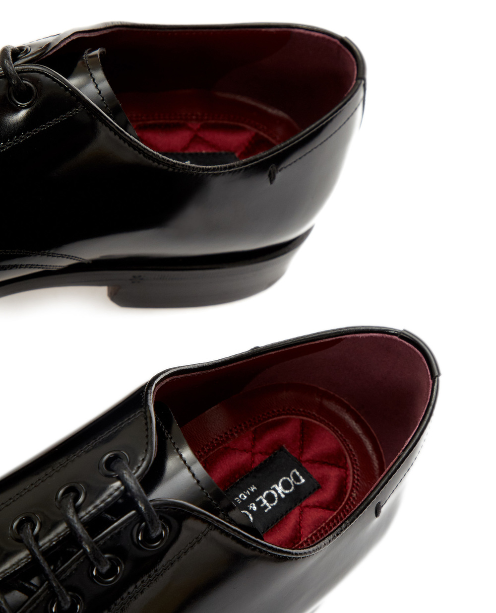 Кожаные дерби Dolce&Gabbana A10610-A1203, черный цвет • Купить в интернет-магазине Kameron