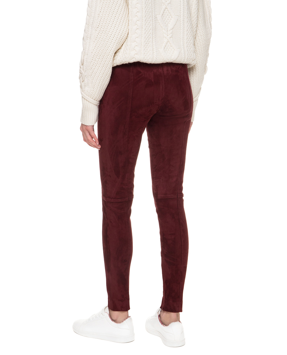 Замшеві штани Polo Ralph Lauren 211537278015, бордовий колір • Купити в інтернет-магазині Kameron