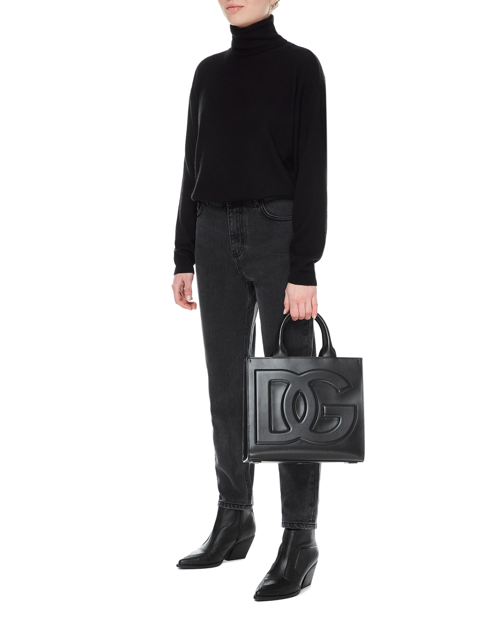 Сумка шоппер DG Daily Small Dolce&Gabbana BB7272-AQ269, чорний колір • Купити в інтернет-магазині Kameron