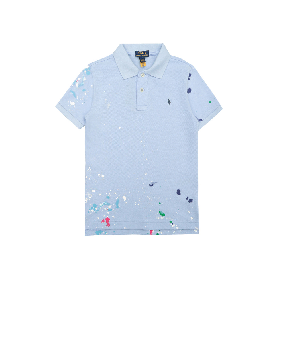 Дитяче поло Polo Ralph Lauren Kids 323858748003, блакитний колір • Купити в інтернет-магазині Kameron