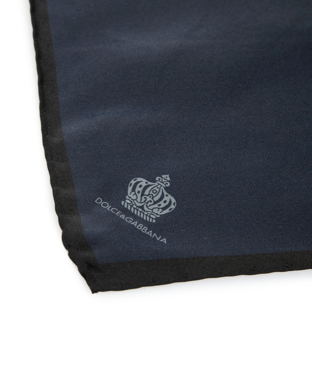 Шовкова хустинка Dolce&Gabbana GR412E-G0U4C, темно синій колір • Купити в інтернет-магазині Kameron