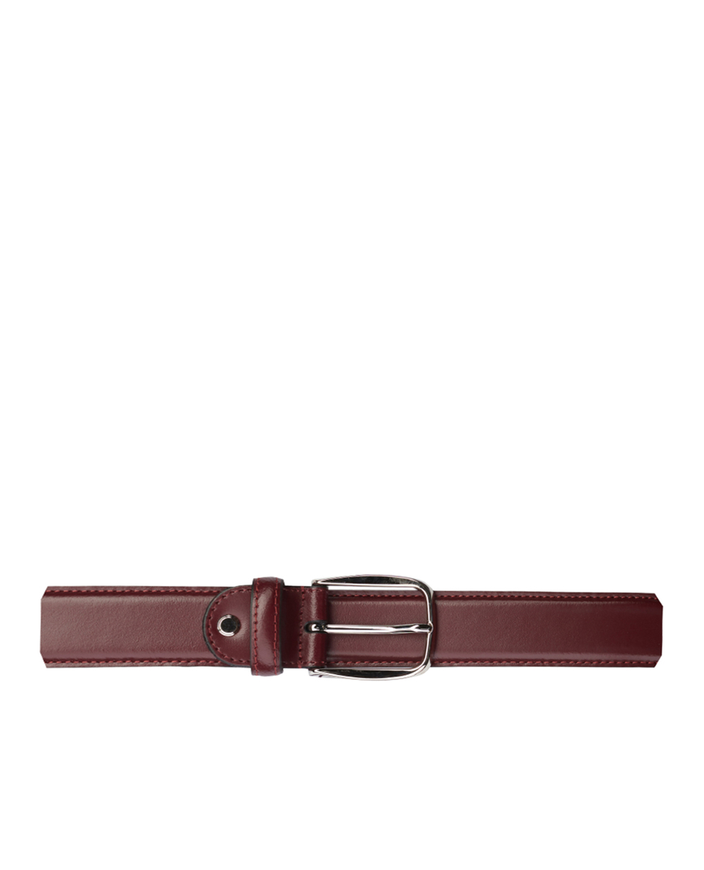 Кожаный ремень ISAIA FB0055.PLF52, бордовый цвет • Купить в интернет-магазине Kameron