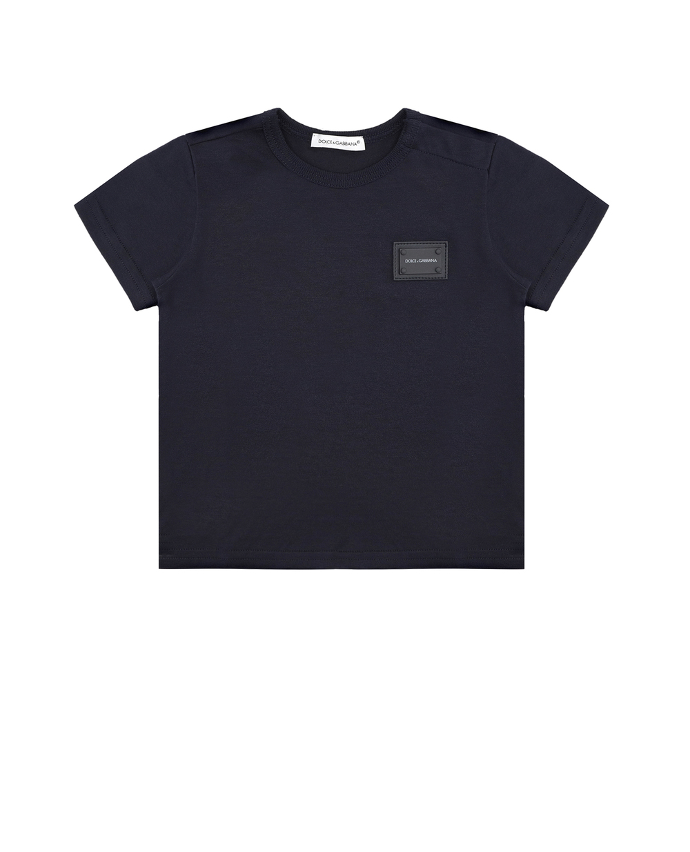 Детская футболка Dolce&Gabbana Kids L1JT7T-G7OLK, темно-синий цвет • Купить в интернет-магазине Kameron