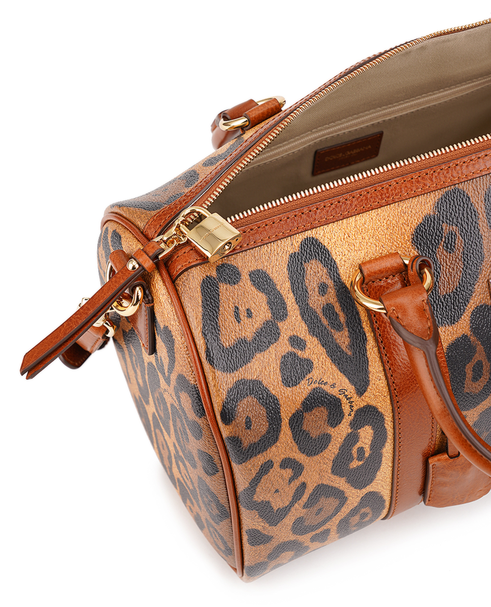 Кожаная сумка Crespo Dolce&Gabbana BB2208-AW384, коричневый цвет • Купить в интернет-магазине Kameron