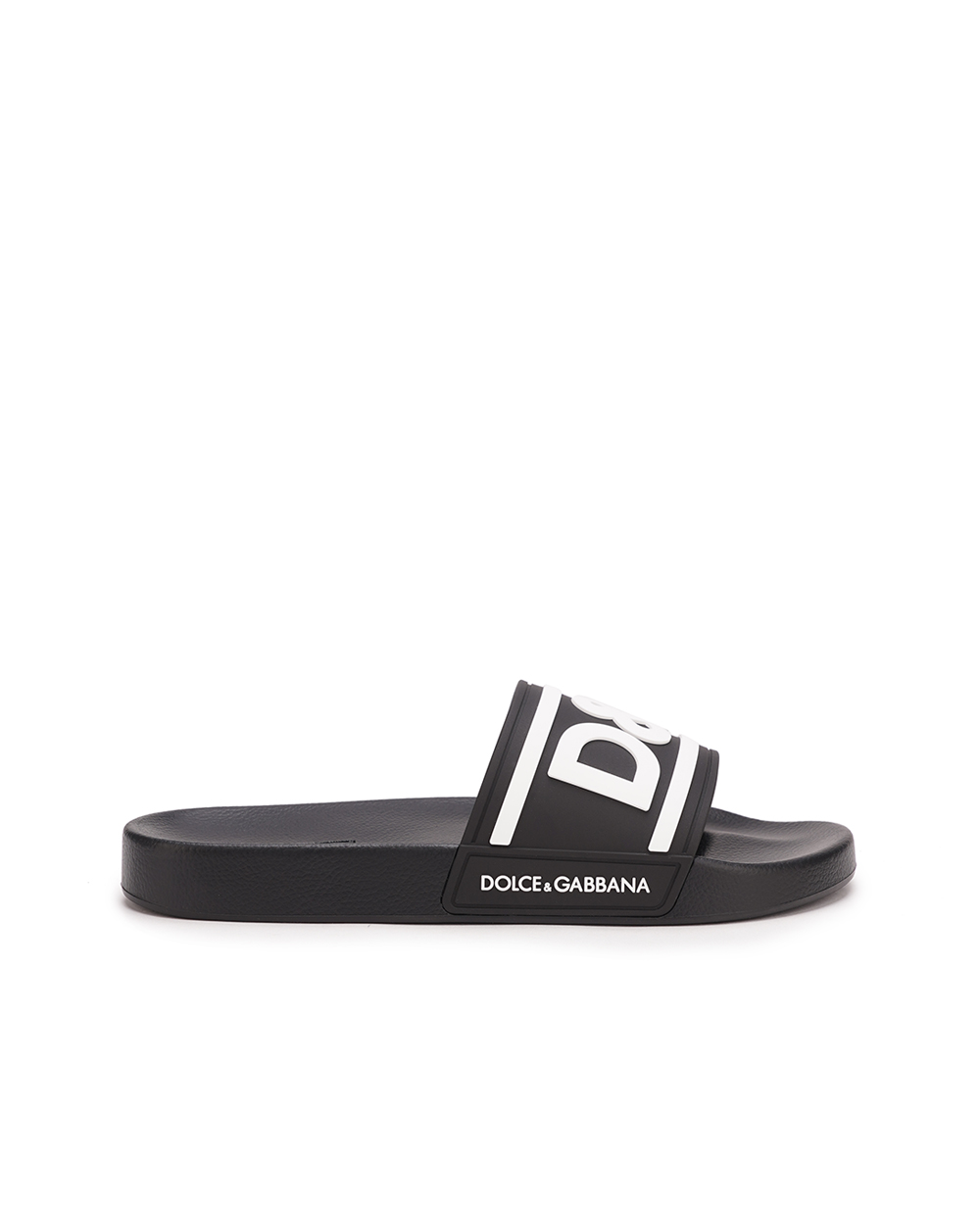Шльопанці Dolce&Gabbana CS2072-AQ858, чорний колір • Купити в інтернет-магазині Kameron