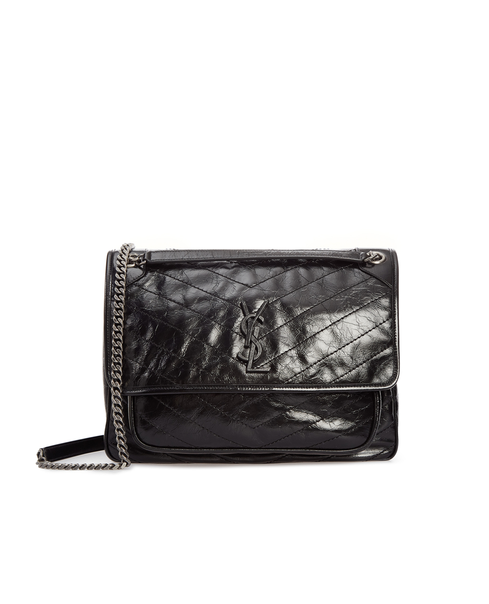 Кожаная сумка Niki Large Saint Laurent 633157-0EN04, черный цвет • Купить в интернет-магазине Kameron