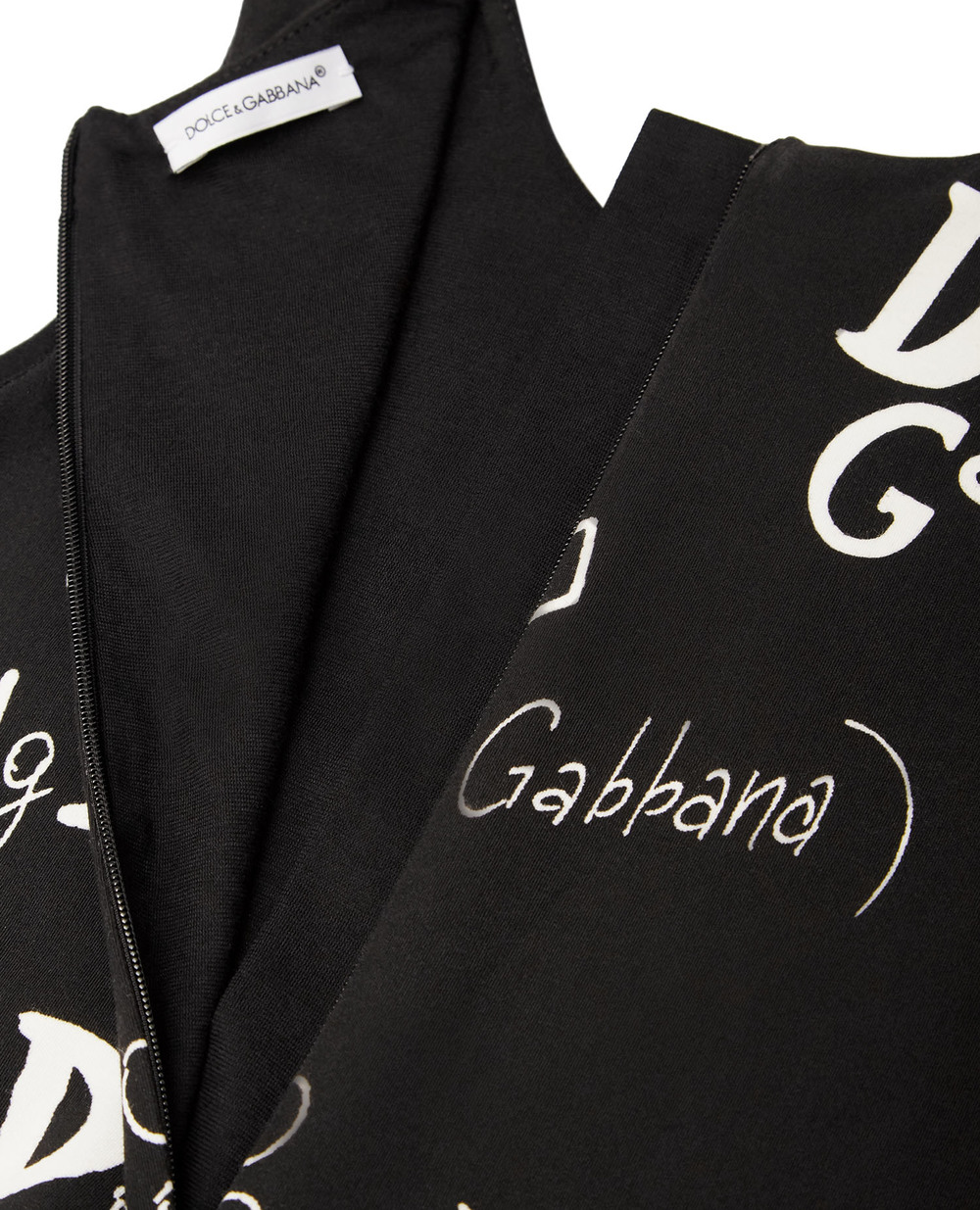 Платье Dolce&Gabbana Kids L5JDZ2-G7XCF-B, черный цвет • Купить в интернет-магазине Kameron