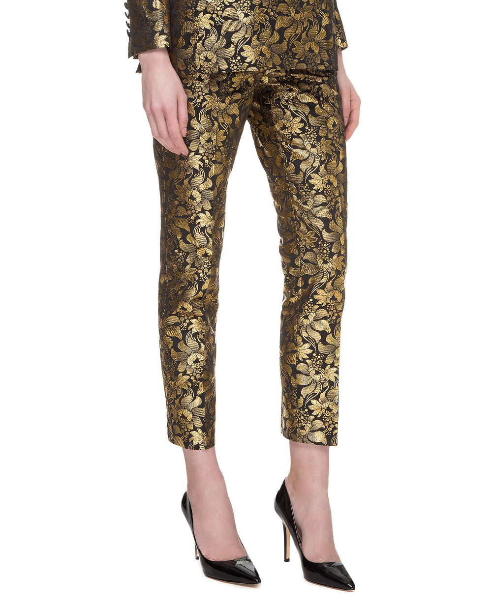 Жаккардовые брюки Dolce&Gabbana FTAM2T-HJMG8, разноцветный цвет • Купить в интернет-магазине Kameron
