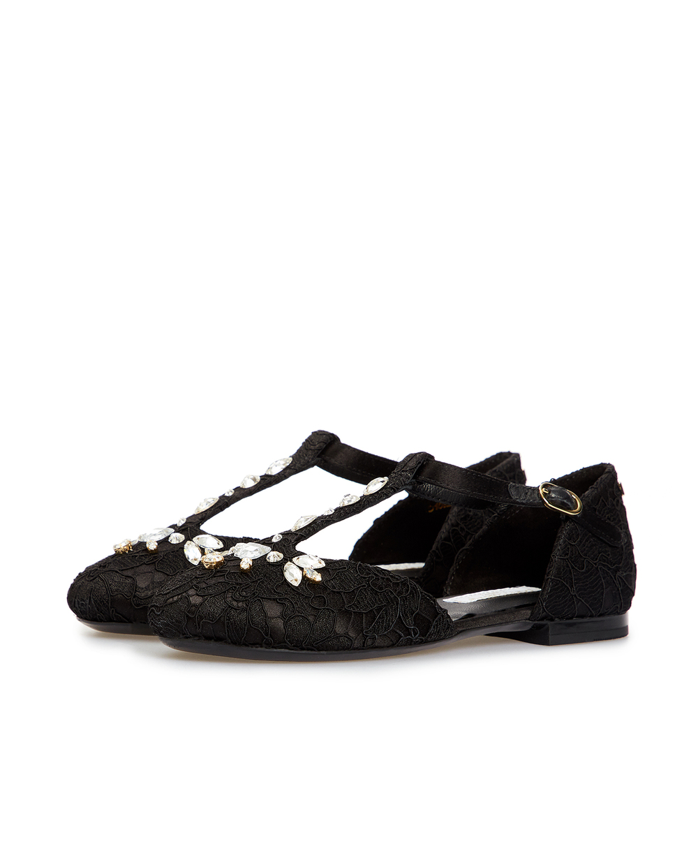 Дитячі туфлі Dolce&Gabbana Kids D10927-AR329-S, чорний колір • Купити в інтернет-магазині Kameron