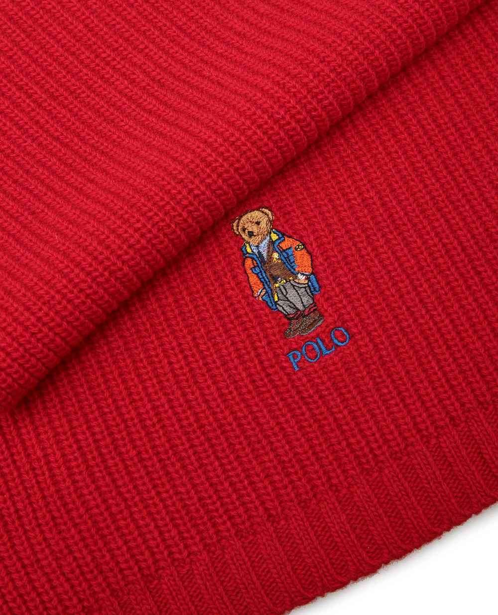 Вовняний шарф Polo Ralph Lauren 449823794003, красный колір • Купити в інтернет-магазині Kameron