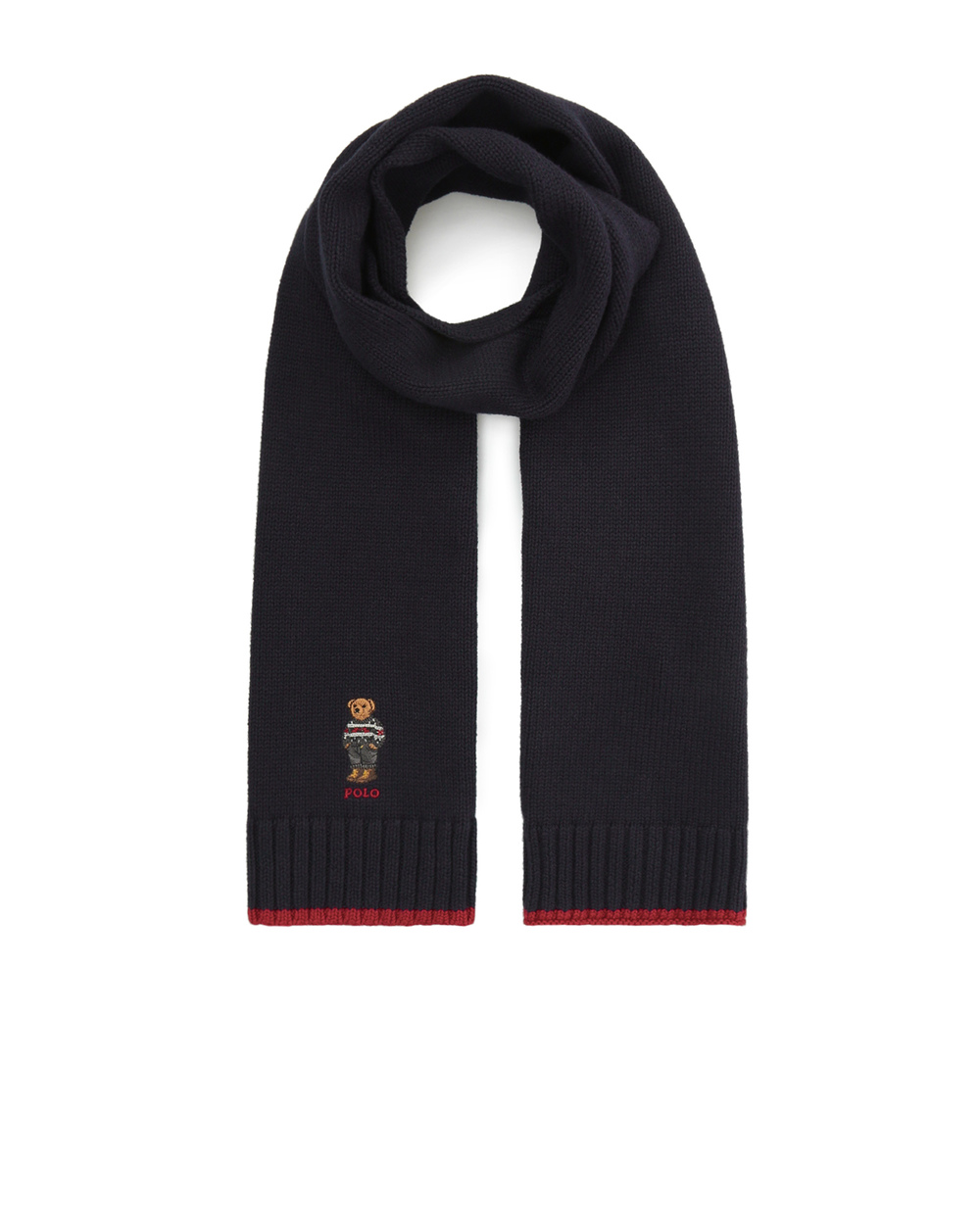 Детский шарф Polo Bear Polo Ralph Lauren Kids 321817523001, синий цвет • Купить в интернет-магазине Kameron