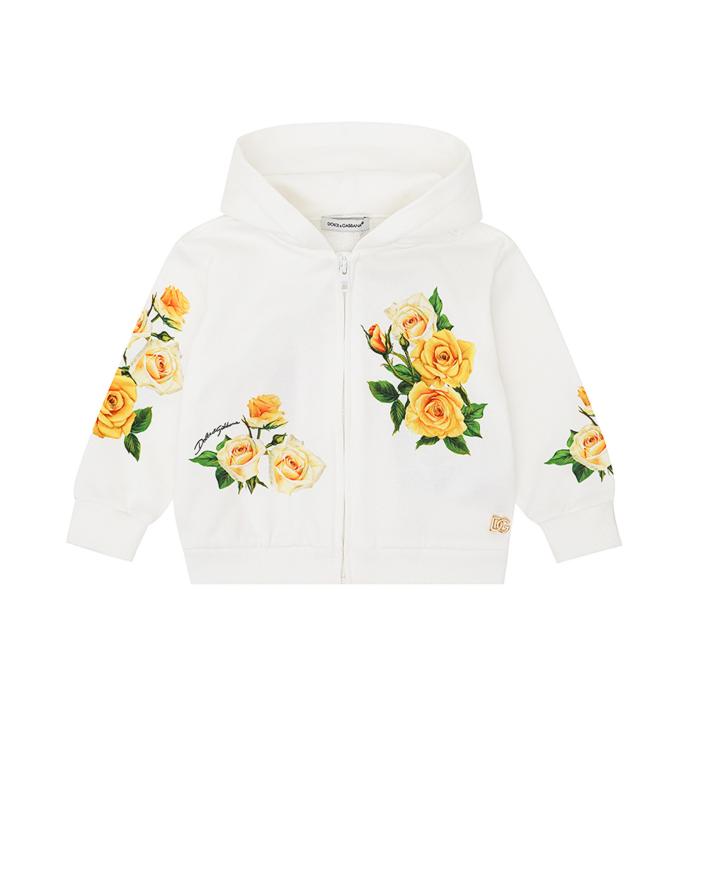 Детская толстовка (костюм) Dolce&Gabbana Kids L2JW9X-G7K6R, белый цвет • Купить в интернет-магазине Kameron