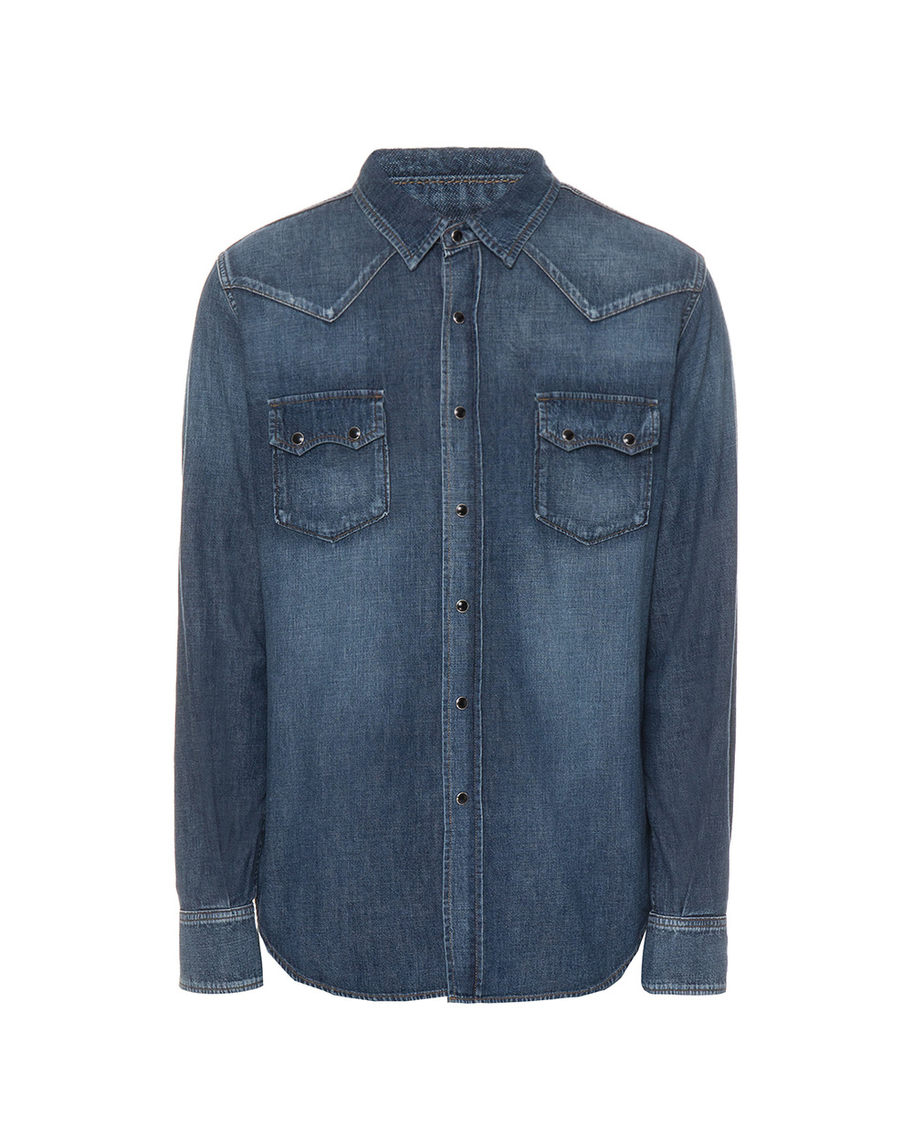 Джинсова сорочка Saint Laurent 551376-Y880L, синій колір • Купити в інтернет-магазині Kameron
