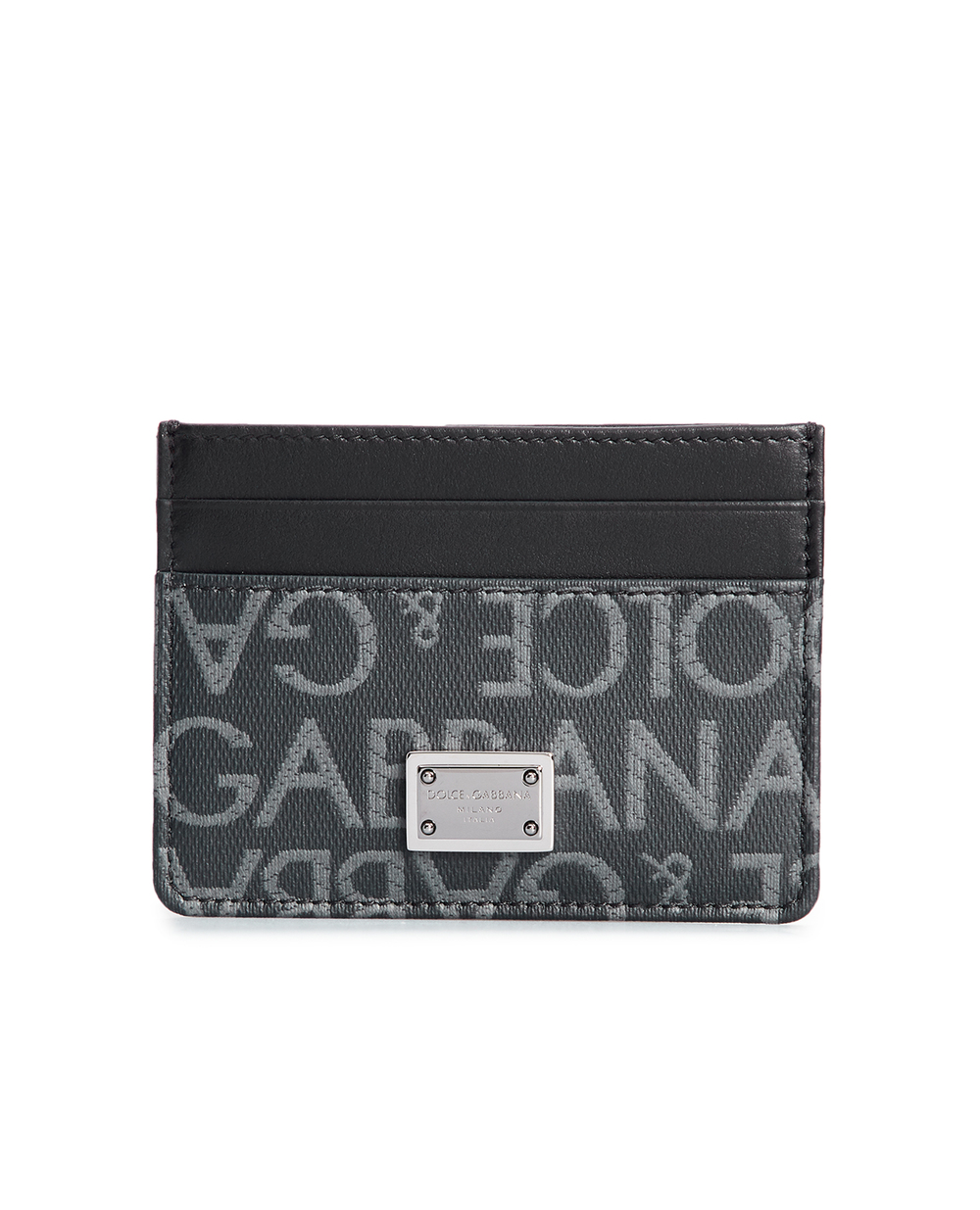Шкіряна візитниця Dolce&Gabbana BP0330-AJ705, темно-сірий колір • Купити в інтернет-магазині Kameron