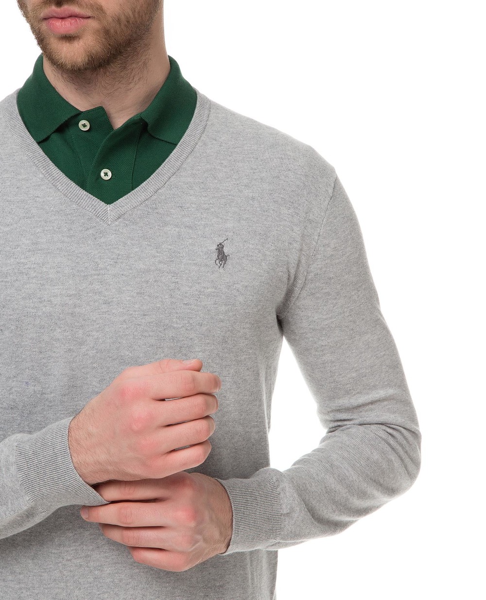 Пуловер Polo Ralph Lauren 710670789002, сірий колір • Купити в інтернет-магазині Kameron