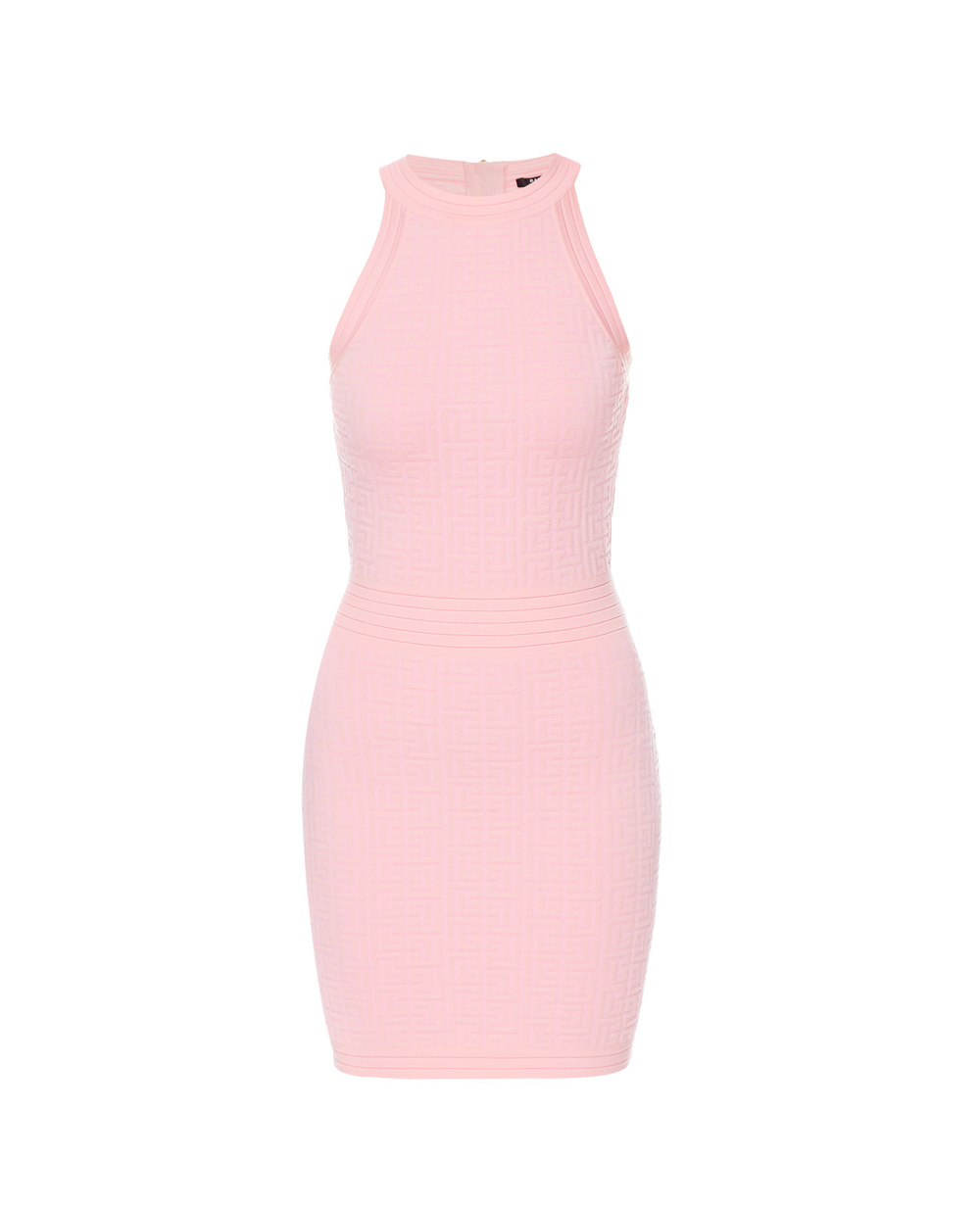Вовняна сукня Balmain YF1R3087KB02-S, рожевий колір • Купити в інтернет-магазині Kameron