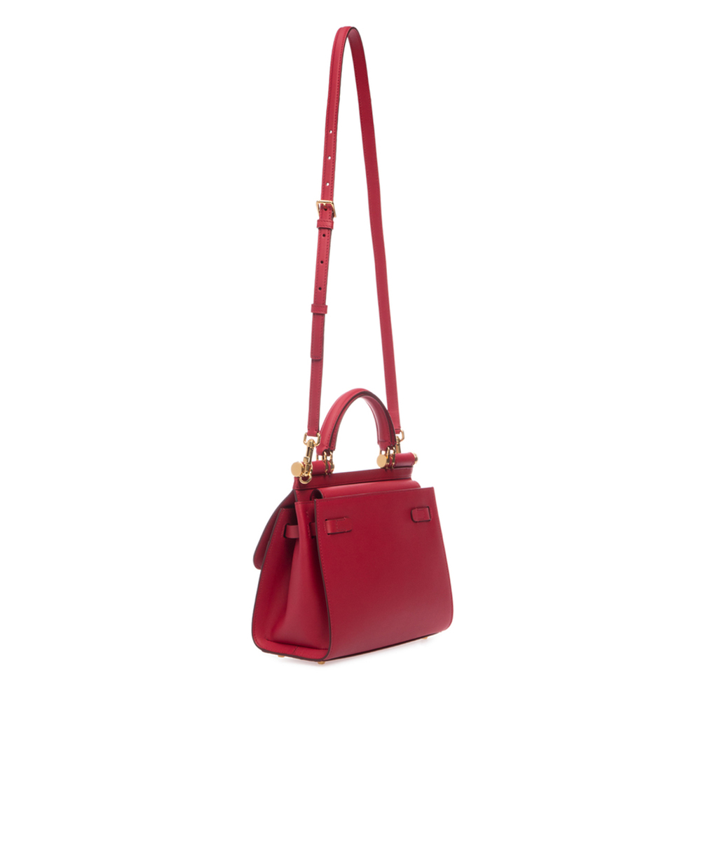 Кожаная сумка Sicily 58 Small Dolce&Gabbana BB6622-AV385, красный цвет • Купить в интернет-магазине Kameron