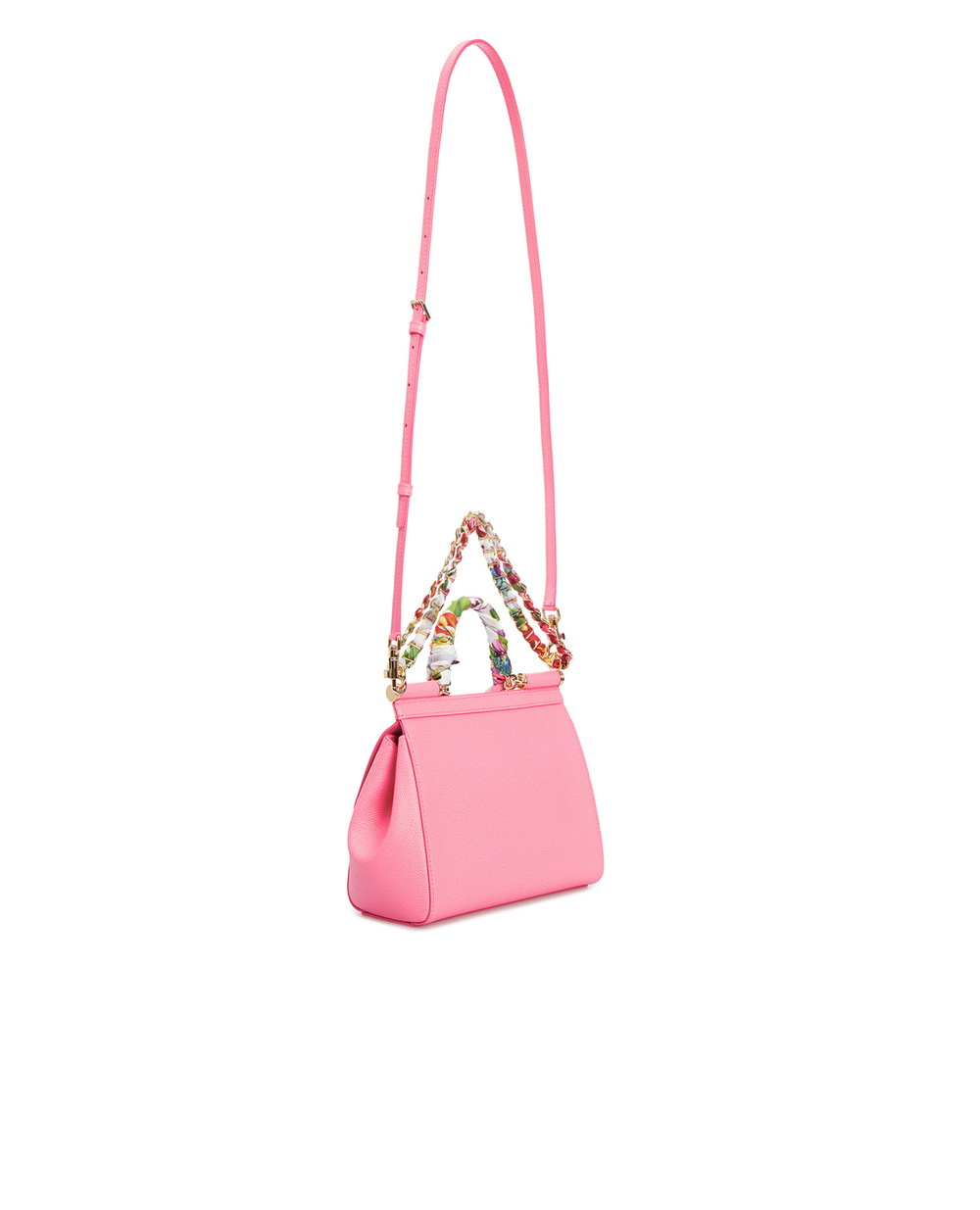 Кожаная сумка Dolce&Gabbana BB6003-AK108, розовый цвет • Купить в интернет-магазине Kameron