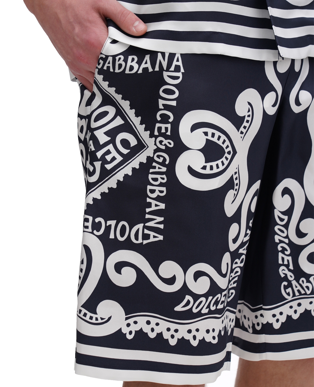 Шорты Dolce&Gabbana GV37AT-HI1QD, темно-синий цвет • Купить в интернет-магазине Kameron