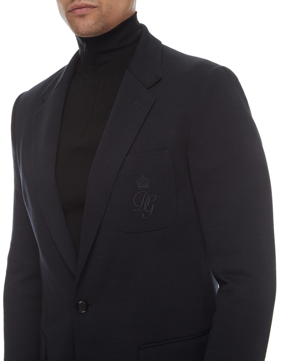 Вовняний піджак Dolce&Gabbana G2NF4Z-GEH80, темно синій колір • Купити в інтернет-магазині Kameron