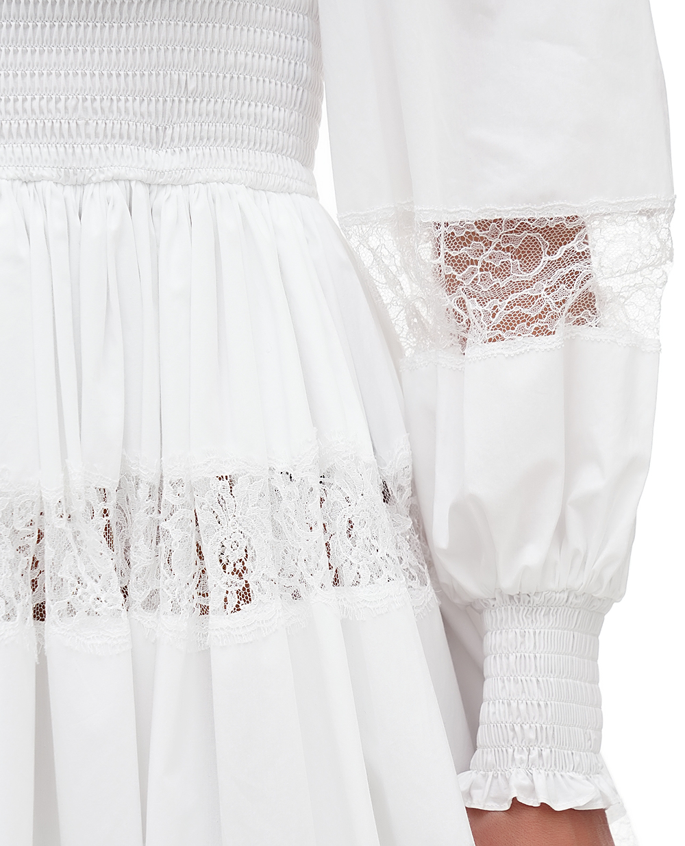 Платье Dolce&Gabbana F6ZD6T-FU5UB, белый цвет • Купить в интернет-магазине Kameron