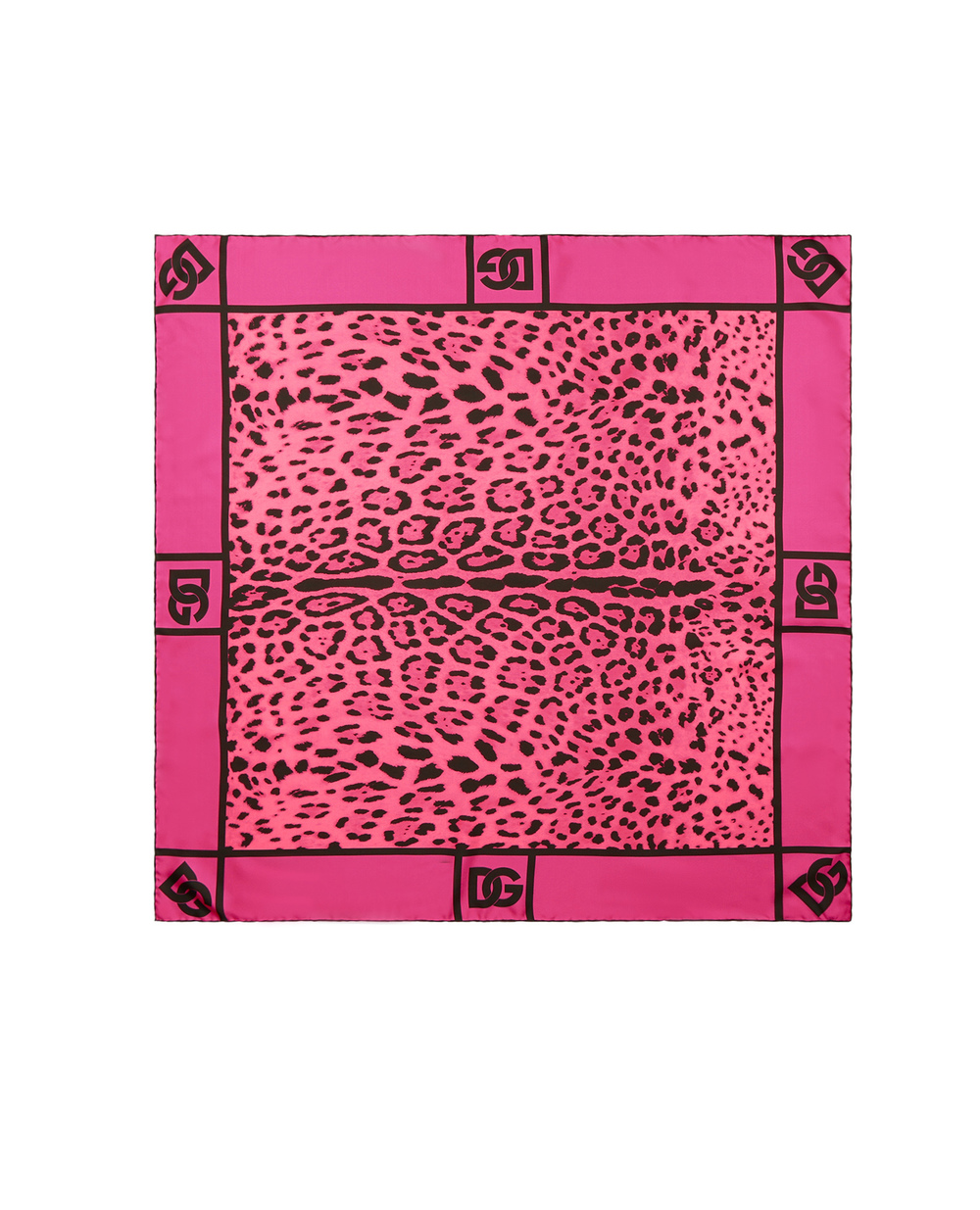 шовкова хустинка Dolce&Gabbana FN090R-G0TGK, рожевий колір • Купити в інтернет-магазині Kameron