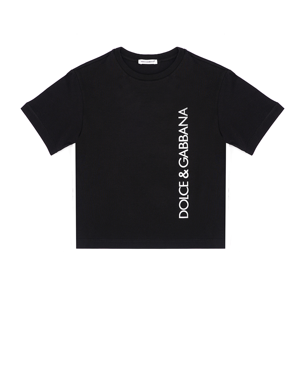 Детская трикотажная футболка Dolce&Gabbana Kids L4JTEY-G7K0M-B, черный цвет • Купить в интернет-магазине Kameron