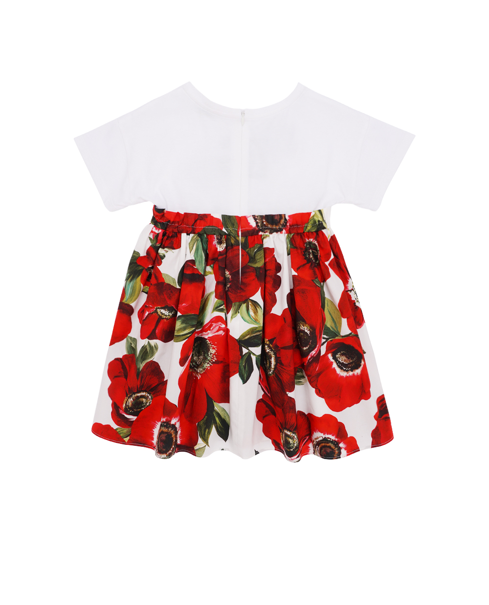 Детское платье Dolce&Gabbana Kids L5JD8A-G7M2A-B, белый цвет • Купить в интернет-магазине Kameron