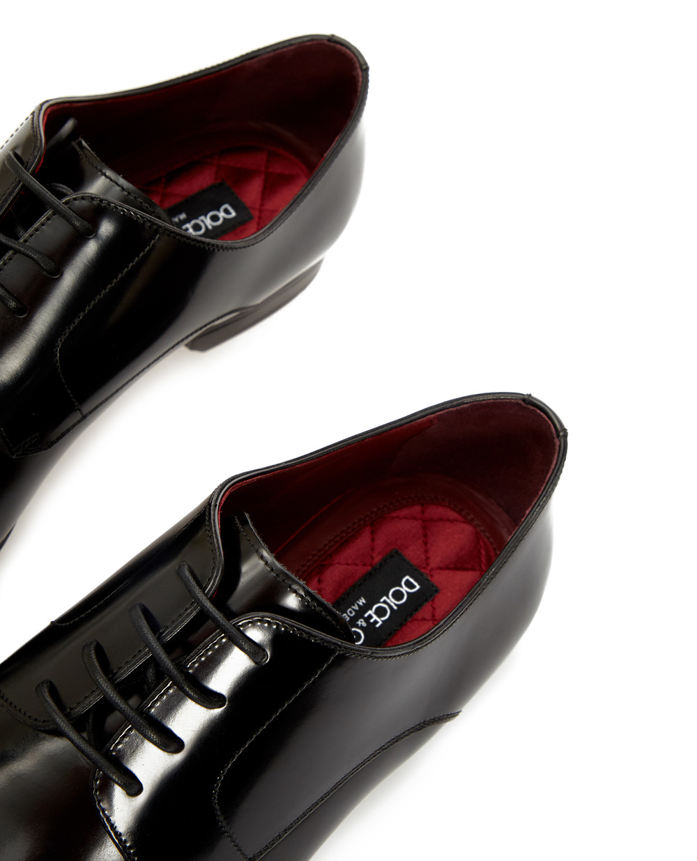 Кожаные дерби Dolce&Gabbana A10427-A1203, черный цвет • Купить в интернет-магазине Kameron