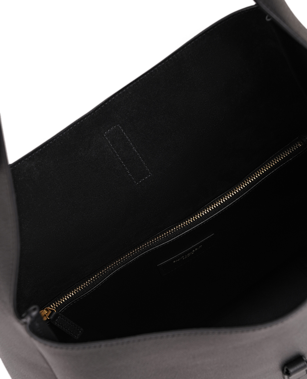 Шкіряна сумка Le 5 À 7 Supple Large Saint Laurent 753837-AAAUQ, чорний колір • Купити в інтернет-магазині Kameron