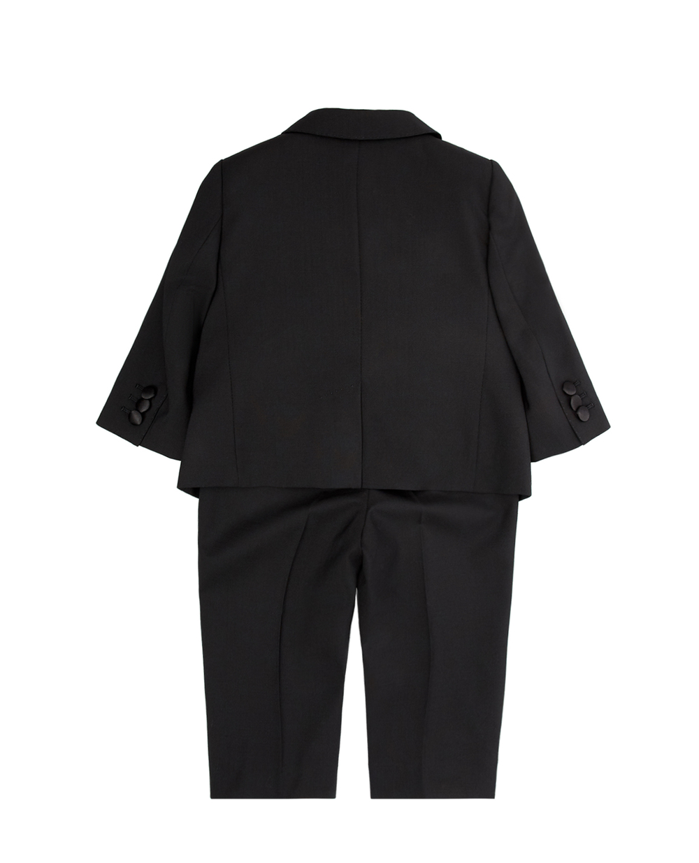 Детский шерстяной костюм (пиджак, брюки) Dolce&Gabbana Kids L11U09-FUBBG, черный цвет • Купить в интернет-магазине Kameron